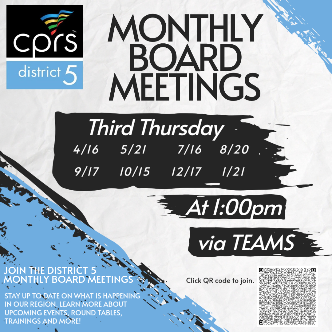 List of District 5 board meetings